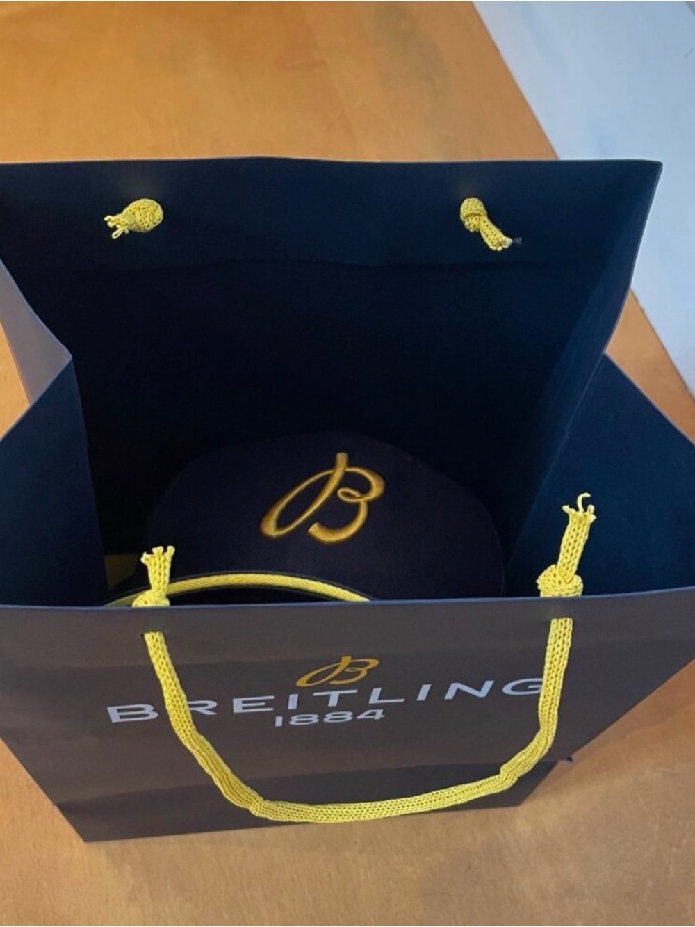 NWB Breitling Blue and Yellow Baseball Cap - Bag included! - Picture 4 of 4